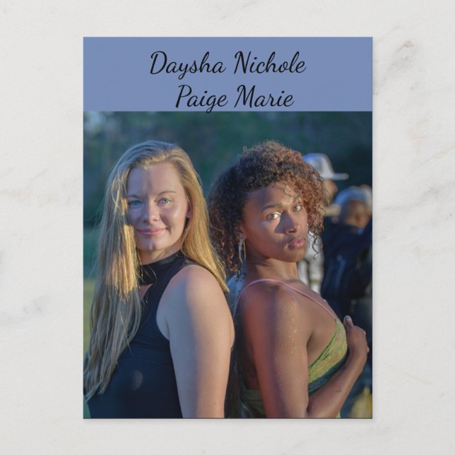 Daysha Nichole & Paige Marie, postcard (Front)