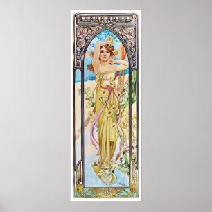 Daytime, Alphonse Mucha Poster