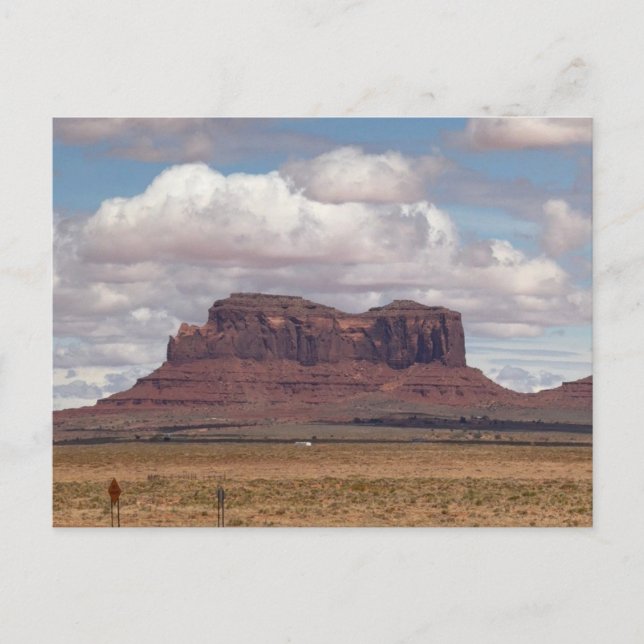 Daytime. Shot of Monument Valley. Postcard (Front)