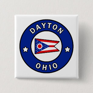 Dayton Ohio 15 Cm Square Badge
