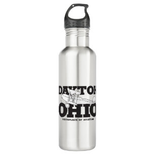 Dayton Ohio Art Birthplace of Aviation Travel Art 710 Ml Water Bottle