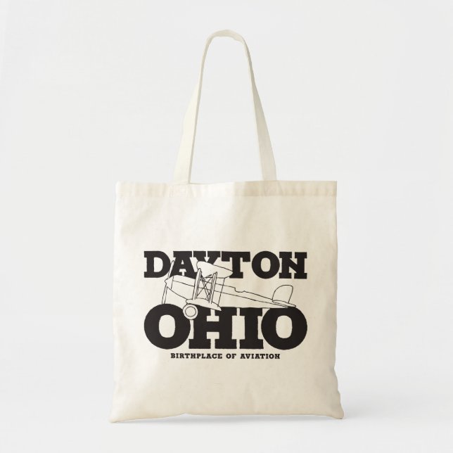 Dayton Ohio Art - The Birthplace of Aviation Desig Tote Bag (Front)