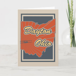 Dayton, Ohio Greeting Card - Travel Print