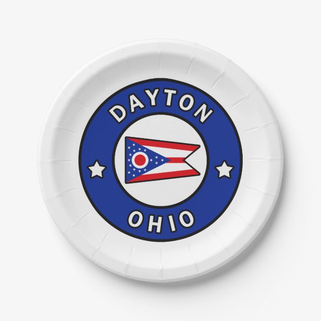 Dayton Ohio Paper Plate (Front)