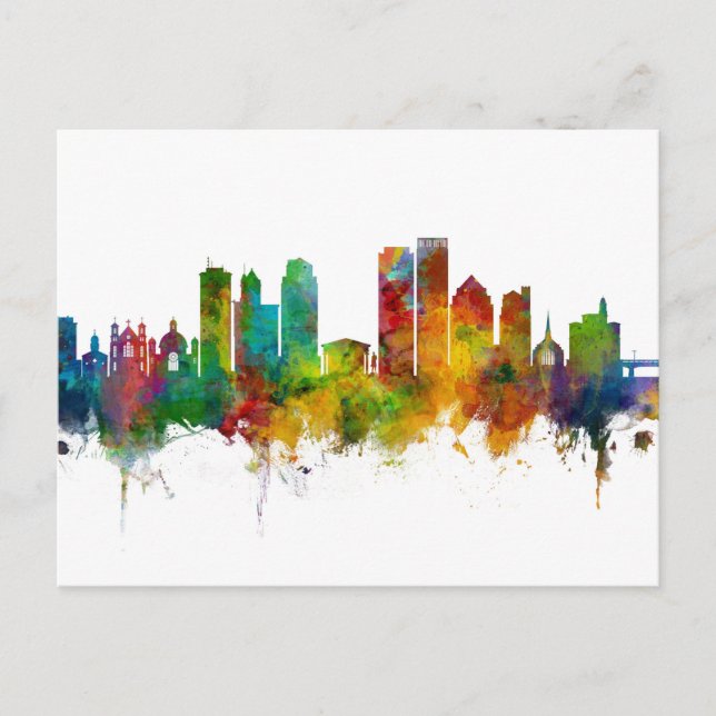 Dayton Ohio Skyline Postcard (Front)