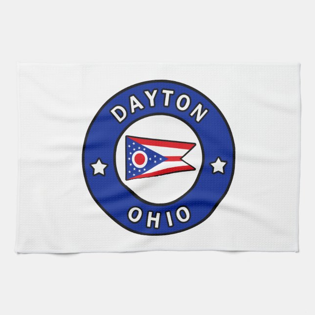 Dayton Ohio Tea Towel (Horizontal)