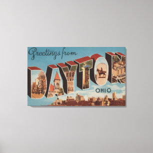 Dayton, OhioLarge Letter ScenesDayton, OH Canvas Print