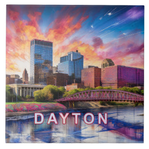 Dayton Skyline Art Tile