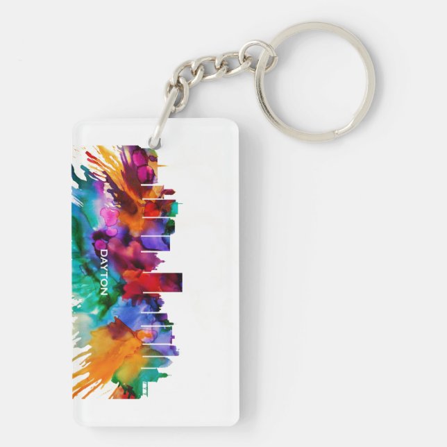Dayton Skyline Key Ring (Back)