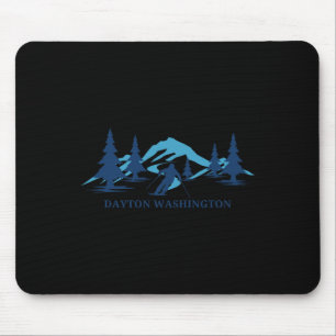 Dayton Washington Ski Resort Skiing Skier Mouse Pad
