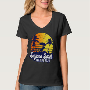 Daytona Beach 2023 Florida Sunset Beach Retro T-Shirt