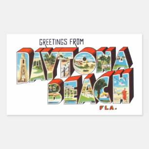 Daytona Beach FL Rectangular Sticker