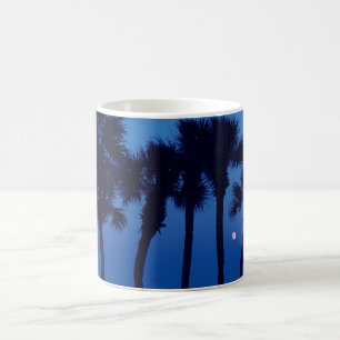 Daytona Beach FL Tropical Palm Tree Moon Mug