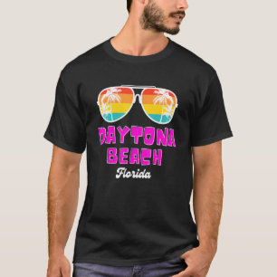 Daytona Beach Fl Vintage 70s Retro Throwback Sungl T-Shirt