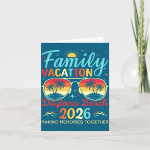 Daytona beach florida family vacation 2026 matchin card