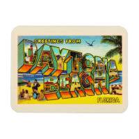 Daytona Beach Florida FL Large Letter Postcard