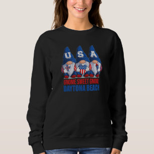 Daytona Beach Florida Gnome Sweet Gnome American F Sweatshirt