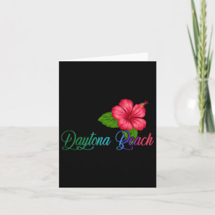 Daytona Beach Florida Hibiscus Flower  Card