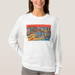 Daytona Beach, Florida - Large Letter Scenes T-Shirt