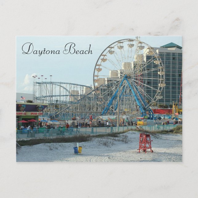 Daytona Beach Florida Photograph Postcard Keepsake (Front)
