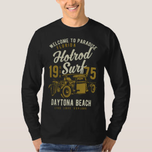 Daytona Beach Florida Retro Hotrod Surf  5 T-Shirt