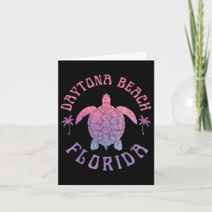 Daytona Beach Florida Sea Turtle Summer Vacation Card