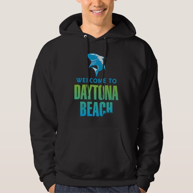 Daytona Beach Florida Shark Bite Hoodie (Front)