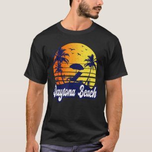 Daytona Beach Florida Sunset Beach Retro T-Shirt