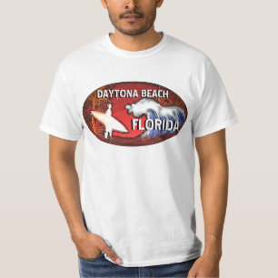 Daytona Beach Florida surfer art value tee