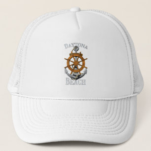 Daytona Beach Florida Vacation Nautical Anchor Sai Trucker Hat
