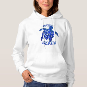 Daytona Beach Florida Vacation Tribal Turtle Hoodie
