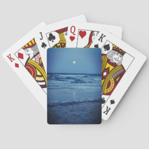 Daytona Beach Full Moon Playing Cards