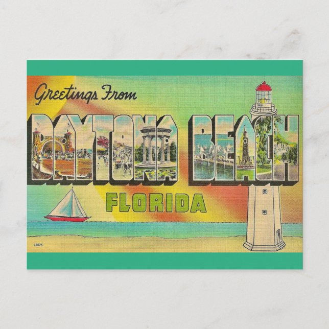 Daytona Beach Postcard (Front)