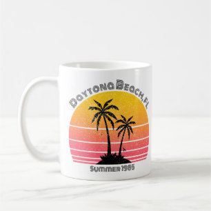 Daytona Beach Retro Sunset Palms Coffee Mug