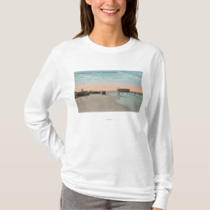 Daytona, FL - View of Beach with Cars & T-Shirt