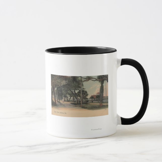 Daytona, Florida - View of Beach Street Mug (Right)