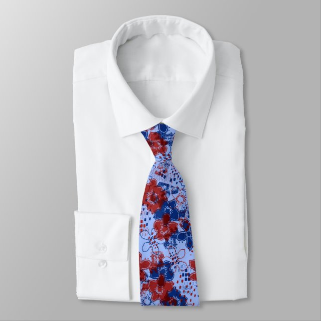 Daytrip Floral Vintage Two-sided Tie (Tied)