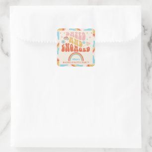 Dazed And Engaged Bachelorette Party Favour Square Sticker