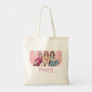Dazed and Engaged Design Retro Women Bachelorette Tote Bag