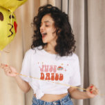 Dazed and Engaged Retro 70s Bachelorette Party T-Shirt<br><div class="desc">This design features a groovy 70s vibe just dazed retro flowers,  mushroom and ring. See the entire collection for more matching items!</div>