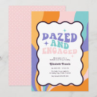 Dazed and Engaged Retro Y2K Bachelorette Party