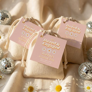 Dazed & Engaged Groovy 70s Bachelorette Party Favour Tags