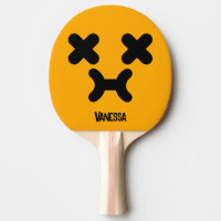 Dazed Pouty Face Orange with Name