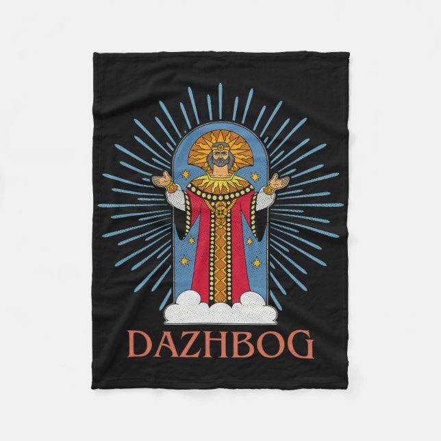 Dazhbog Ancient Mythological Slavic Paganism Russi Fleece Blanket (Front)