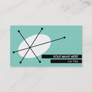Dazzle Blue business card black back