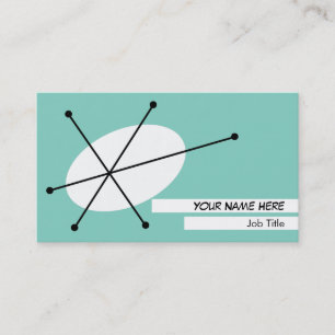 Dazzle Blue business card white back