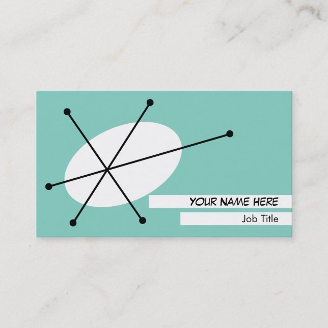 Dazzle Blue business card white back (Front)
