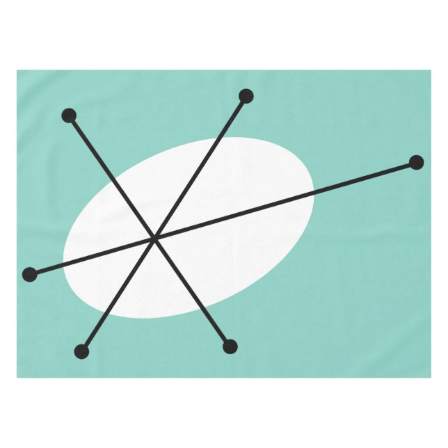 Dazzle Blue tablecloth (Front (Horizontal))