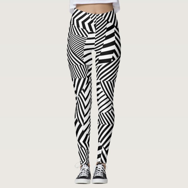 Dazzle Camouflage Leggings (Front)