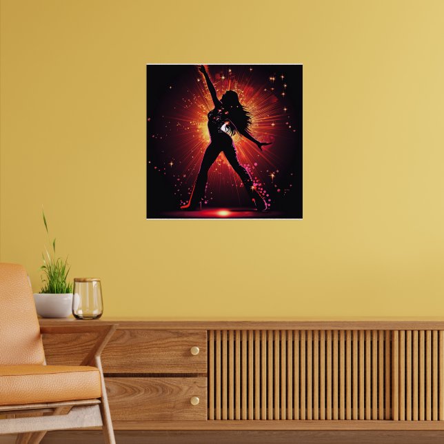 DAZZLE DANCE #1 POSTER (Living Room 2)